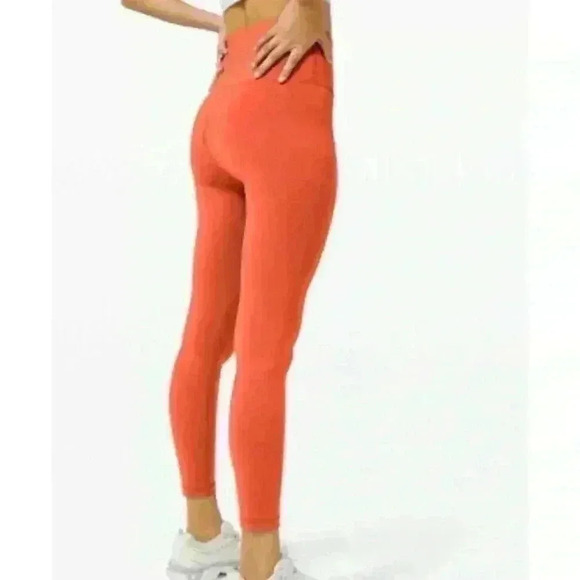 Lululemon Train Times Tights ~ Poppy Coral ~ 10 - Picture 3 of 11